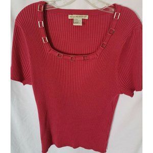 REQUIREMENTS TOP PINK WITH CHROME ACCENTS SIZE XL